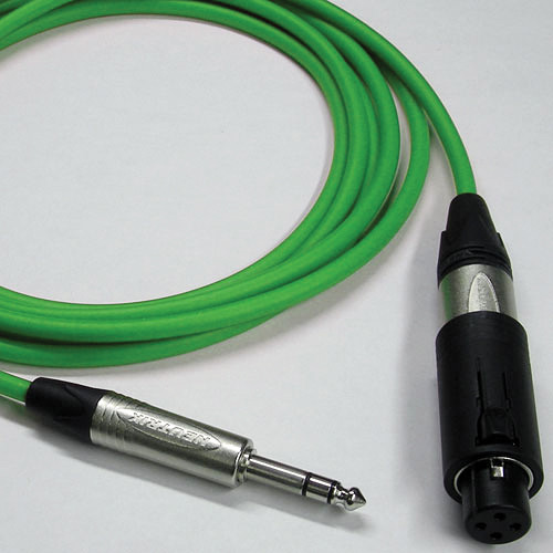 Canare Starquad Unisex XLR-TRSM Cable (Green, 6')