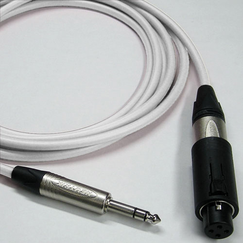 Canare Starquad Unisex XLR-TRSM Cable (White, 6')