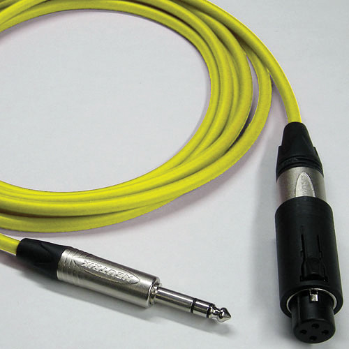 Canare Starquad Unisex XLR-TRSM Cable (Yellow, 6')
