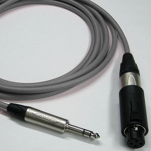 Canare Starquad Unisex XLR-TRSM Cable (Grey, 10')