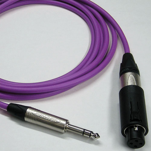 Canare Starquad Unisex XLR-TRSM Cable (Purple, 25')