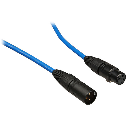 Canare L-4E6S Star Quad XLRM to XLRF Microphone Cable (100', Blue)