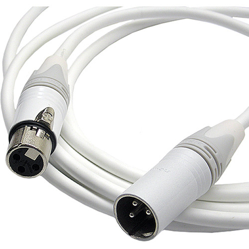 Canare Starquad XLRF-XLRM Cable (White, 100')
