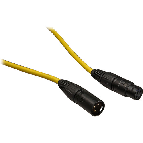 Canare L-4E6S Star Quad XLRM to XLRF Microphone Cable (100', Yellow)