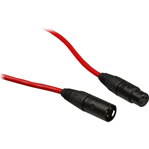 Canare Star Quad L-4E6S Microphone Cable (Red, 1.5')
