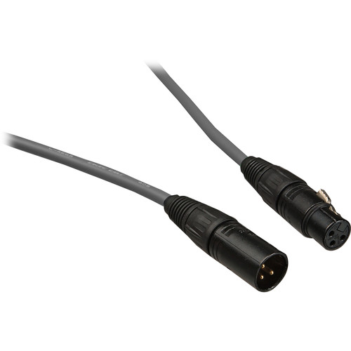 Canare L-4E6S Star Quad XLRM to XLRF Microphone Cable (3', Gray)
