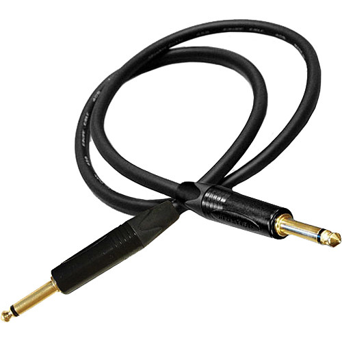 Canare GS-6 Guitar Cable with Neutrik Straight Plug Connectors - 15' (Black)