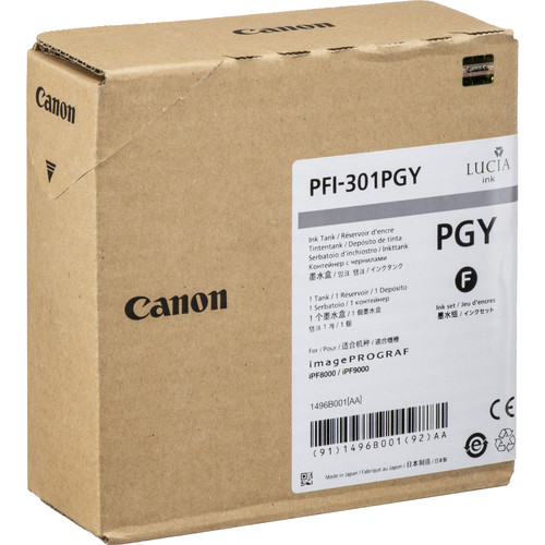 Canon PFI-301PGY Photo Gray Ink Tank (330mL)