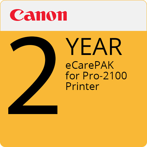 Canon 2-Year eCarePAK Extended Service Plan for PRO-2100