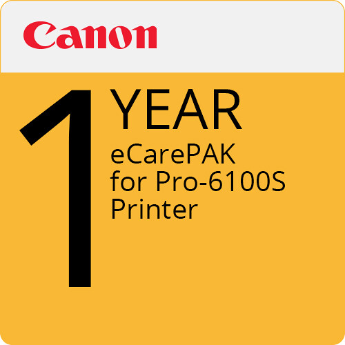 Canon 1-Year eCarePAK Extended Service Plan for PRO-6100S