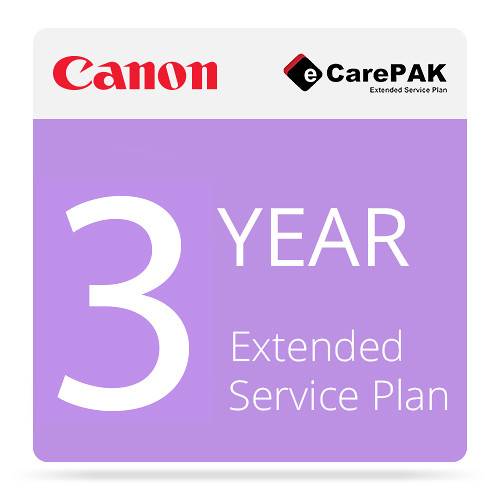 Canon 3-Year eCarePAK Extended Service Plan for TC-21 Printer