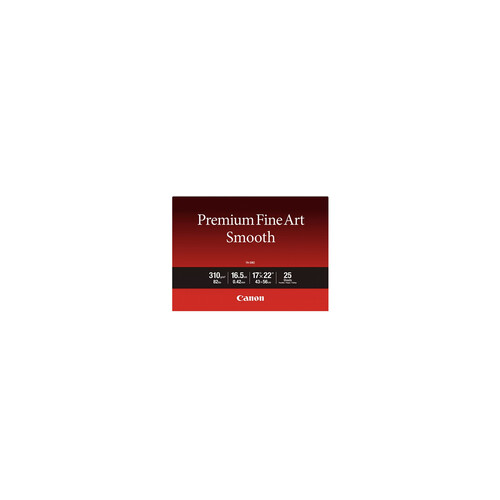 Canon Premium Fine Art Smooth Photo Paper (17 x 22", 25 Sheets)