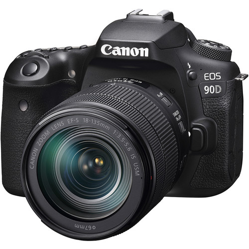Canon EOS 90D DSLR Camera with 18-135mm Lens (Refurbished)