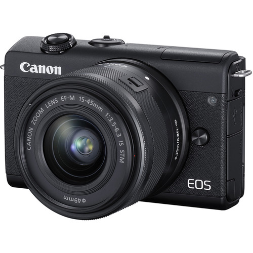 Canon EOS M200黒ボディとバッテリー、512GB SDカード Used Canon EOS M200 Mirrorless Camera with 15-45mm Lens 3699C009