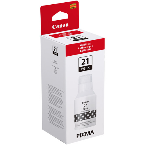 Canon GI-21 Pigment Black Ink Bottle (170mL) 4526C001 B&H Photo