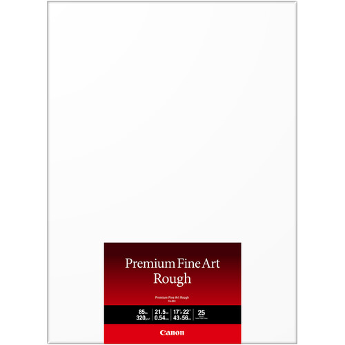 Canon Premium Fine Art Rough Photo Paper (17 x 22", 25 Sheets)