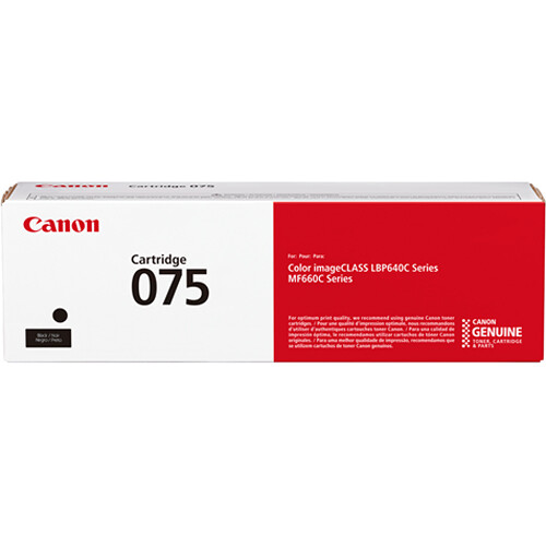 Canon 075 Black Toner Cartridge 6365C001 B&H Photo Video