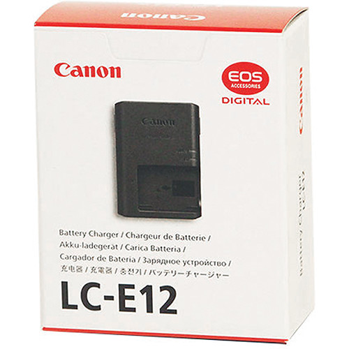 Canon Battery Charger LC-E12 for Battery Pack LP-E12 (White Box)