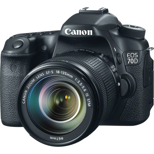 Canon EOS 70D DSLR Camera with 18-135mm f/3.5-5.6 STM Lens