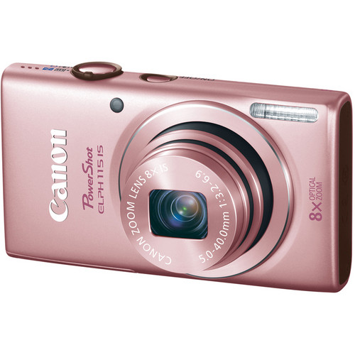 Canon PowerShot ELPH 115 IS Digital Camera (Pink) 8608B001 B&H