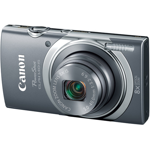 Canon PowerShot ELPH 140 IS Digital Camera (Gray)
