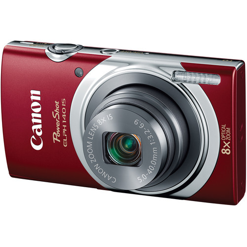 Canon PowerShot ELPH 140 IS Digital Camera (Red)