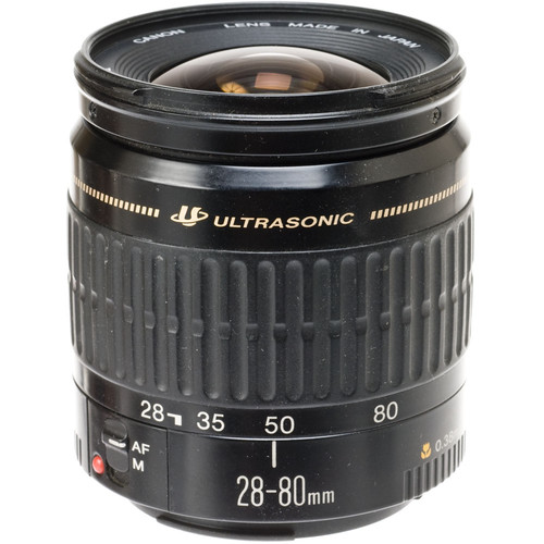 Canon Zoom Wide Angle Telephoto 28-80mm f/3.5-5.6 EF II (USM) Autofocus Lens