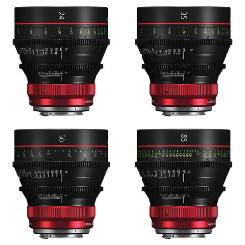 Canon CN-R LF Cinema Prime 4-Lens Kit (Canon RF)