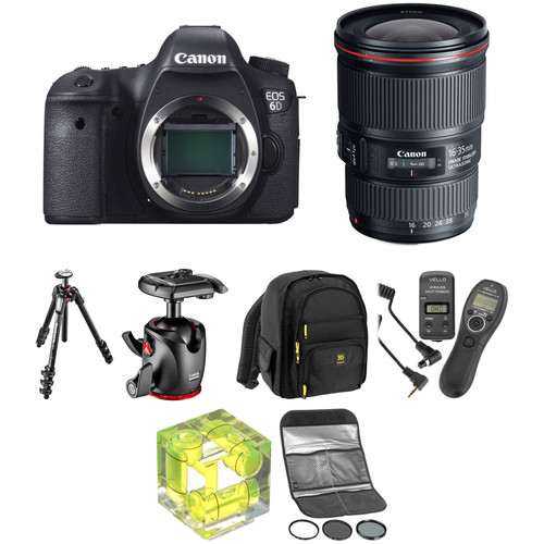 Canon EOS 6D DSLR Camera with 16-35mm f/4 Lens Landscape Kit