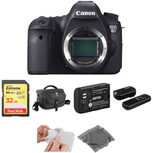 Canon EOS 6D DSLR Camera Body Basic Kit