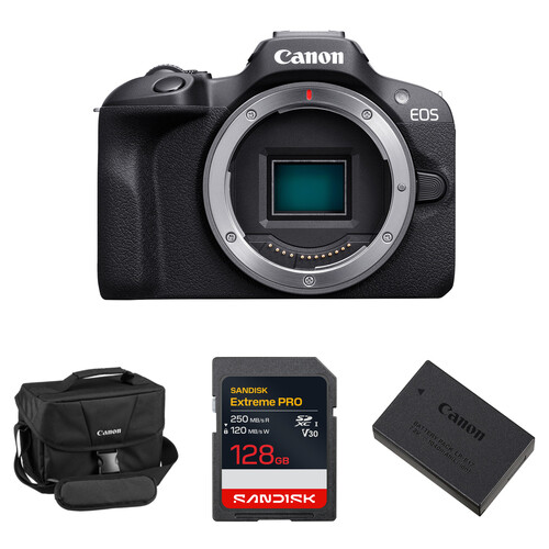 Canon EOS R100 Mirrorless Camera with Essentials+ Kit