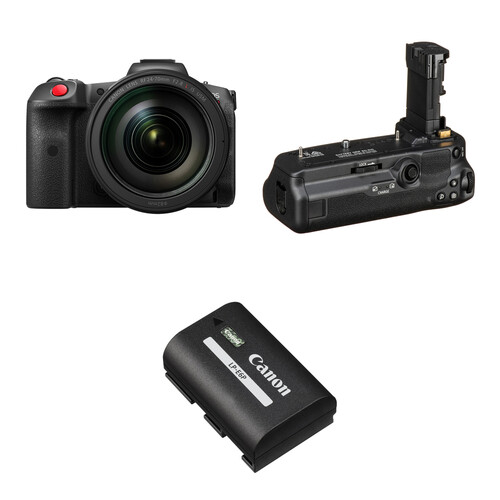 Canon EOS R5 C Mirrorless Cinema Camera Kit with RF 24-70mm f/2.8 Lens and LP-E6NH Battery
