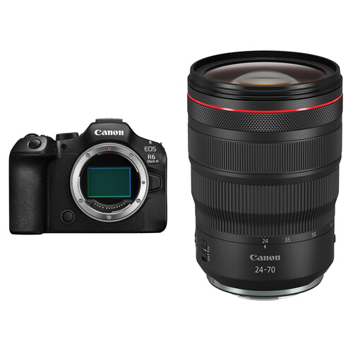 Canon EOS R6 Mark III Mirrorless Camera with 24-70mm f/2.8 Lens for Wedding Photography