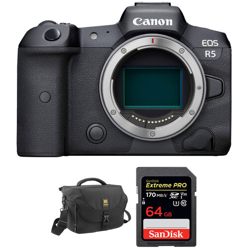 Canon EOS R5 Mirrorless Digital Camera Body with Free Accessory
