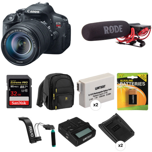 Canon EOS Rebel T5i DSLR Camera with 18-135mm STM Lens Video Kit