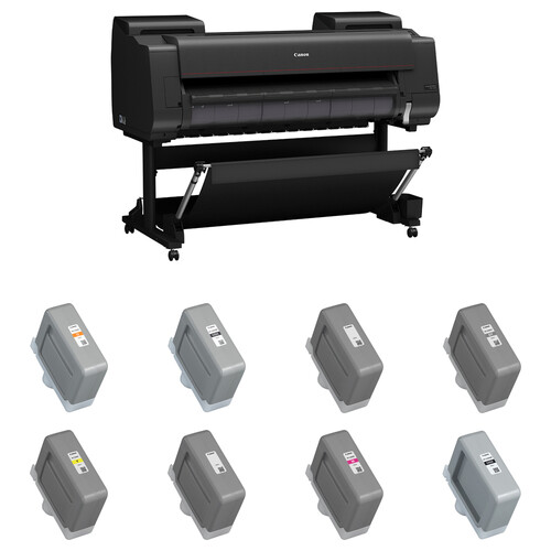 Canon imagePROGRAF GP-4600S 44" Large Format Printer with 8 PFI-2300 Ink Cartridges Kit