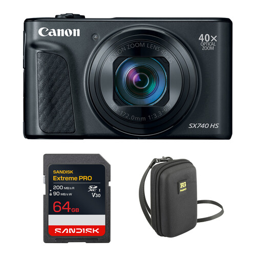 Canon PowerShot SX740 HS Digital Camera with Accessories Kit