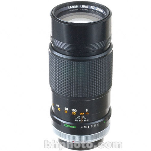 Canon Telephoto 200mm f/4 FD Manual Focus Lens