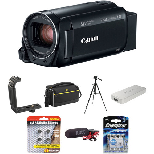 Canon VIXIA HF R800 HD Camcorder Home Streaming Kit B&H Photo