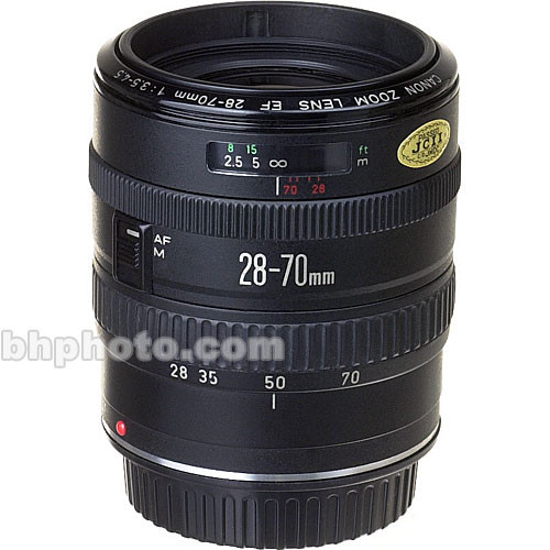 Canon Zoom Wide Angle-Telephoto 28-70mm f/3.5-4.5 EF Autofocus Lens for EOS