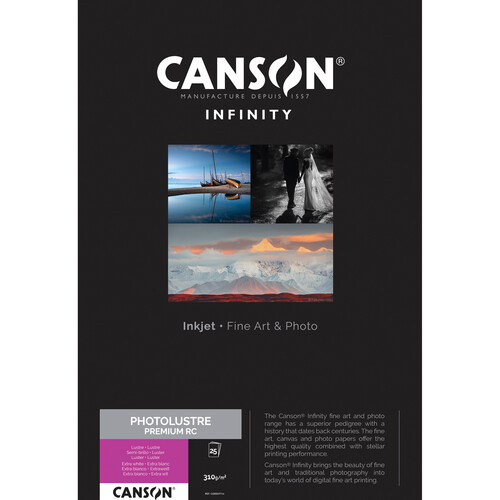 Canson Infinity Photo Lustre Premium RC Paper (17 x 22", 25 Sheets)