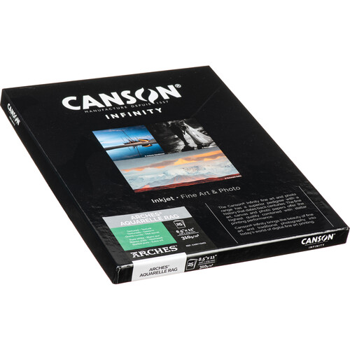 Canson Infinity Arches Aquarelle Rag (8.5 x 11", 25 Sheets)