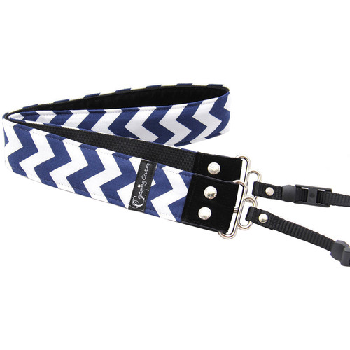 Capturing Couture Chevron 1.5" Camera Strap (Navy)