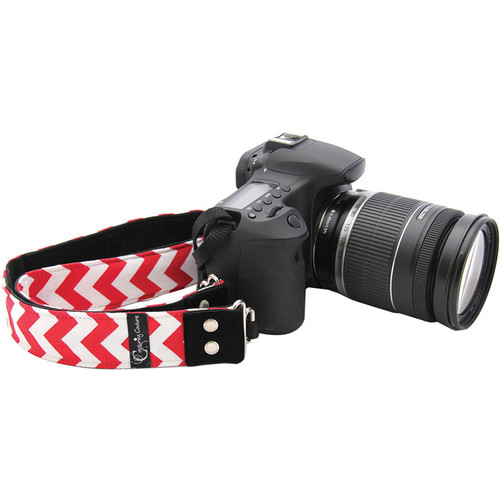 Capturing Couture Chevron 1.5" Camera Strap (Red)