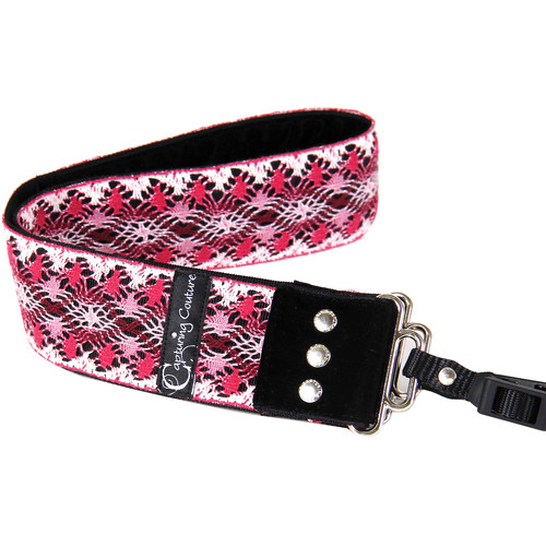Capturing Couture Artisan 2" Camera Strap (Raspberry Lace)