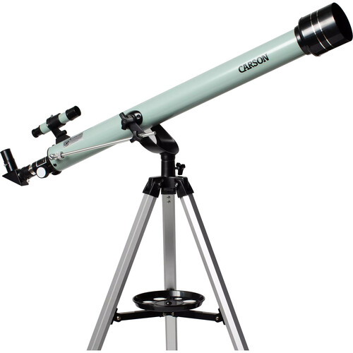 Carson Stara 60mm f/15 Refractor Telescope with Smartphone Adapter