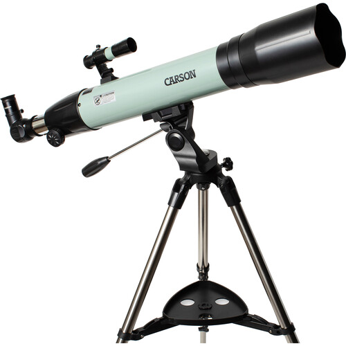 Carson Stara 80mm f/8.8 Refractor Telescope with Smartphone Adapter