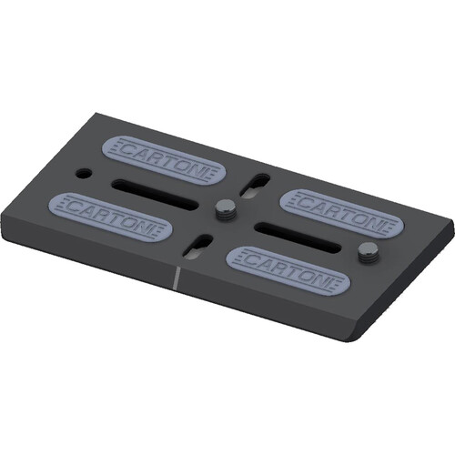 Cartoni Short Camera Plate for Third Axis Lambda 25 with Two 3/8"-16 Screws