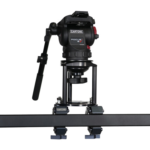 Cartoni Clamp-On Riser/Hi-Hat Kit with Focus 8 Video Head (100mm)