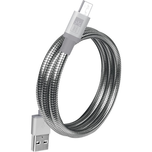 Case Logic Lightning MFI USB Spiral Cable (3.5', Silver)